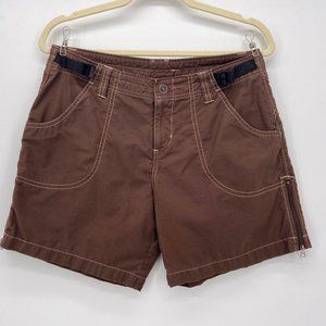 Kuhl Dry Brown Zipper Shorts Womens Medium